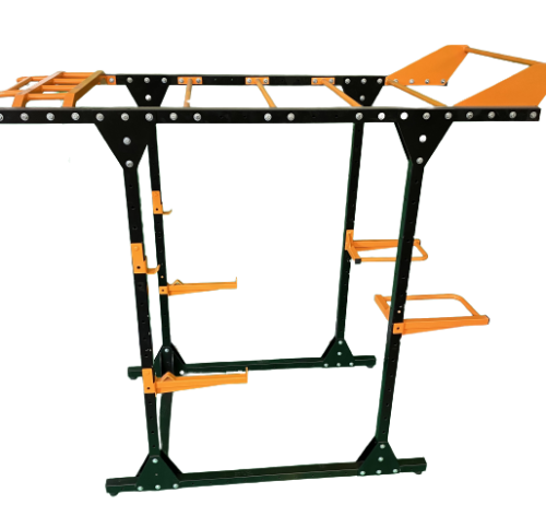 jaula de sentadillas, estante de barra, soporte para barra, altura  ajustable (105-160cm), carga máxima 200 KG, estructura de acero
